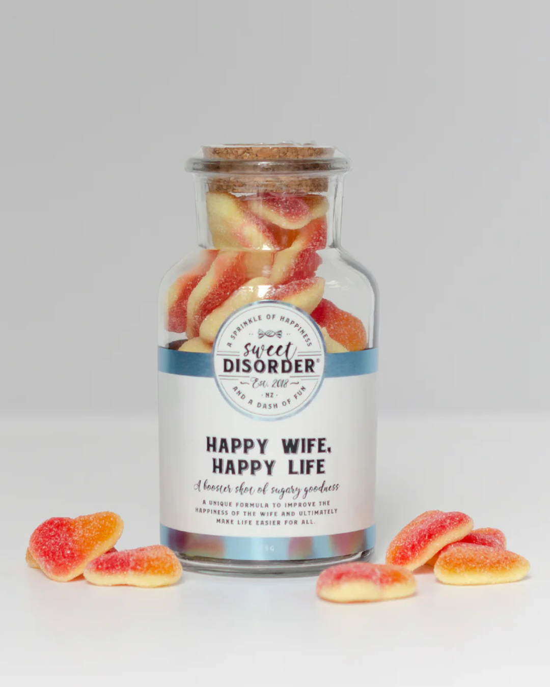 Happy Wife,Happy Life Sour Peach Hearts