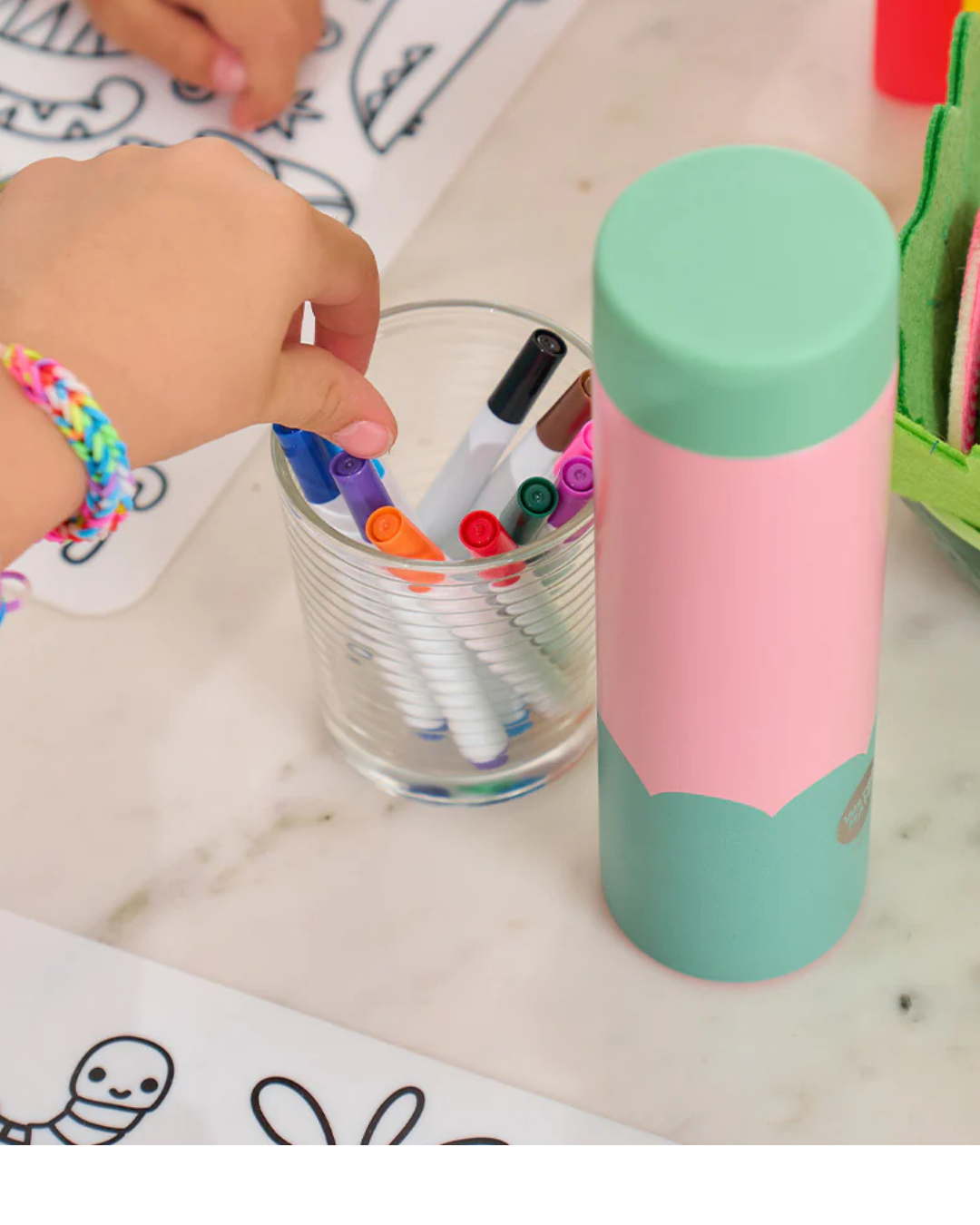 Wave Edition Mini Stainless Steel Drink Bottle