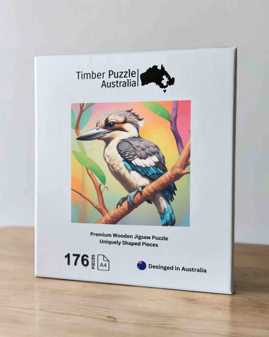 Colorful Kookaburra Wooden Puzzle