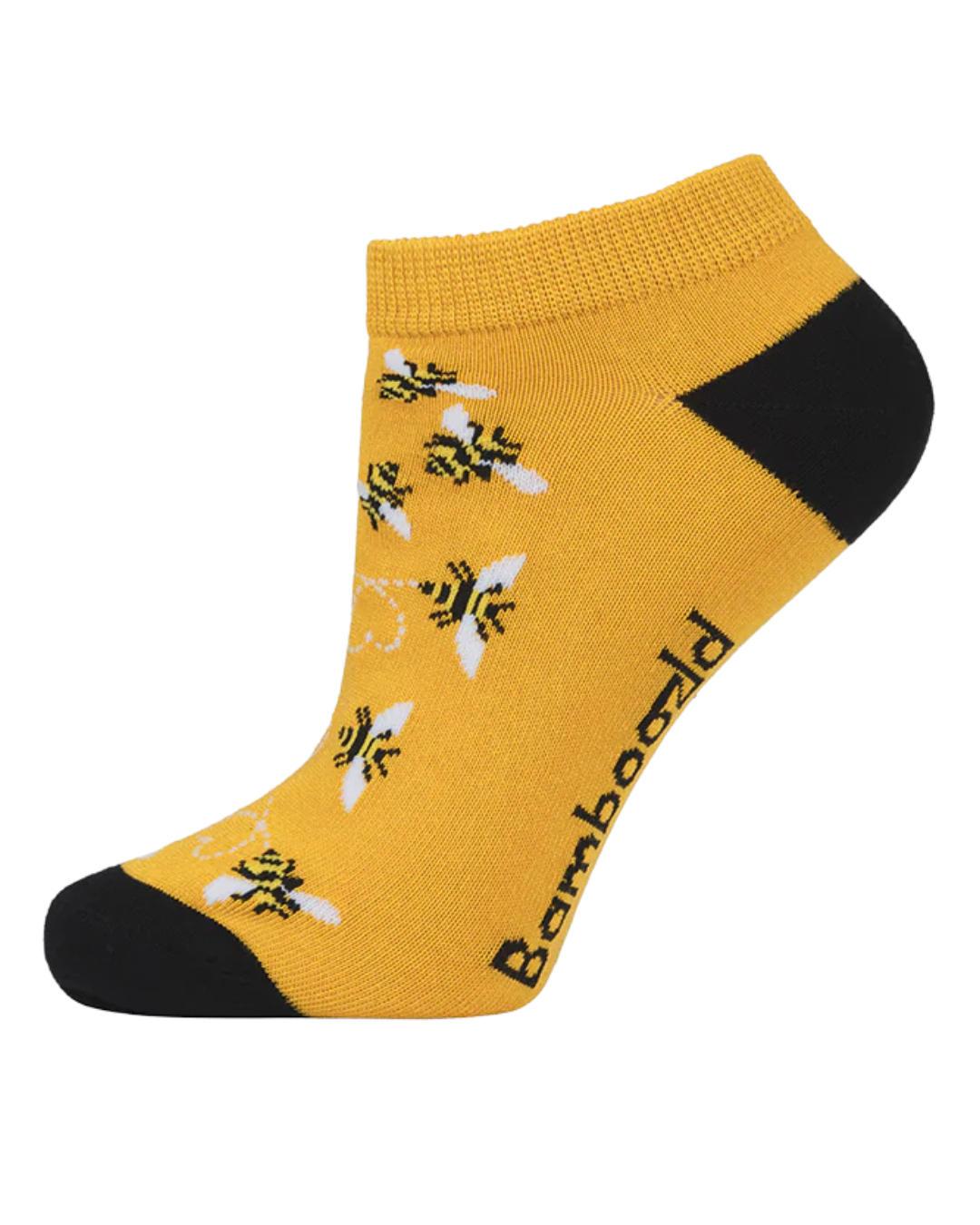Womens Heart Bees Bamboo Ped Sock