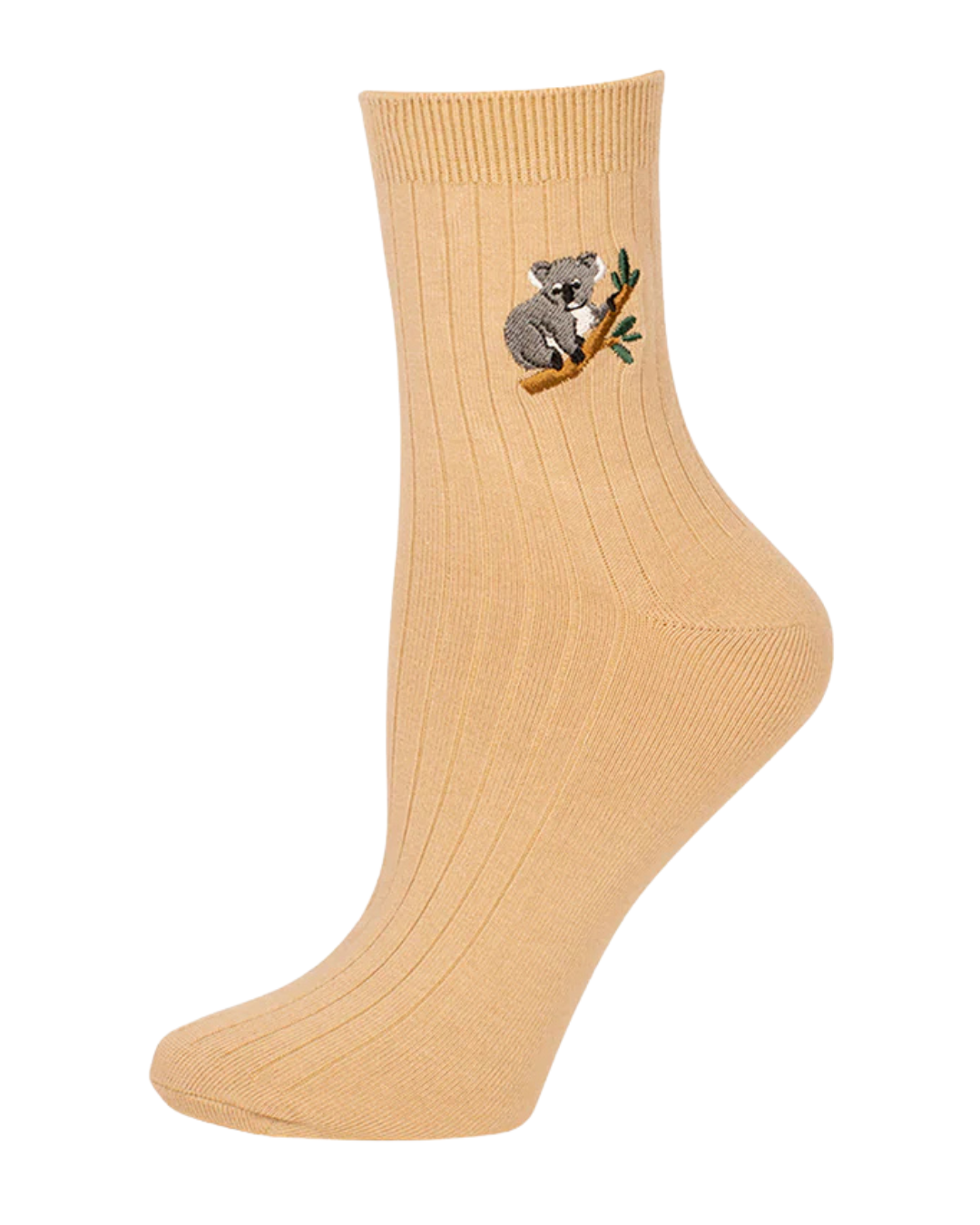 Womens Quarter Crew Koala Bamboo Sock