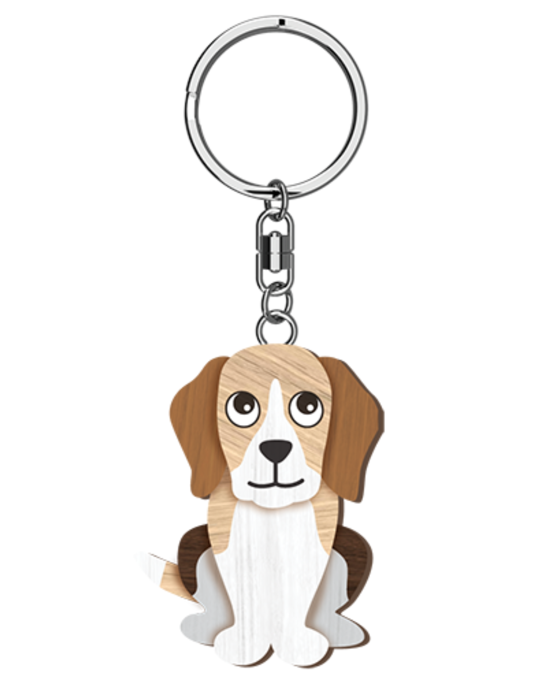 I Love My Beagle Key Ring