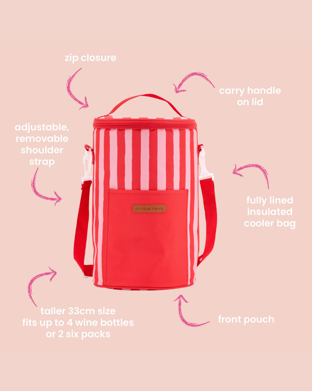 Picnic Cooler Bag - Tall Barrel