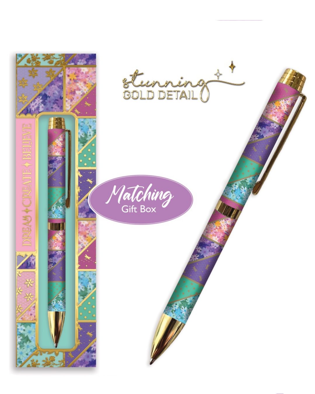 Pretty Patchwork - Printed Ball Point Pen