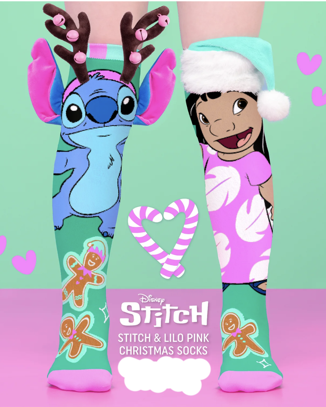Lilo and Stitch's Gingerbread Socks