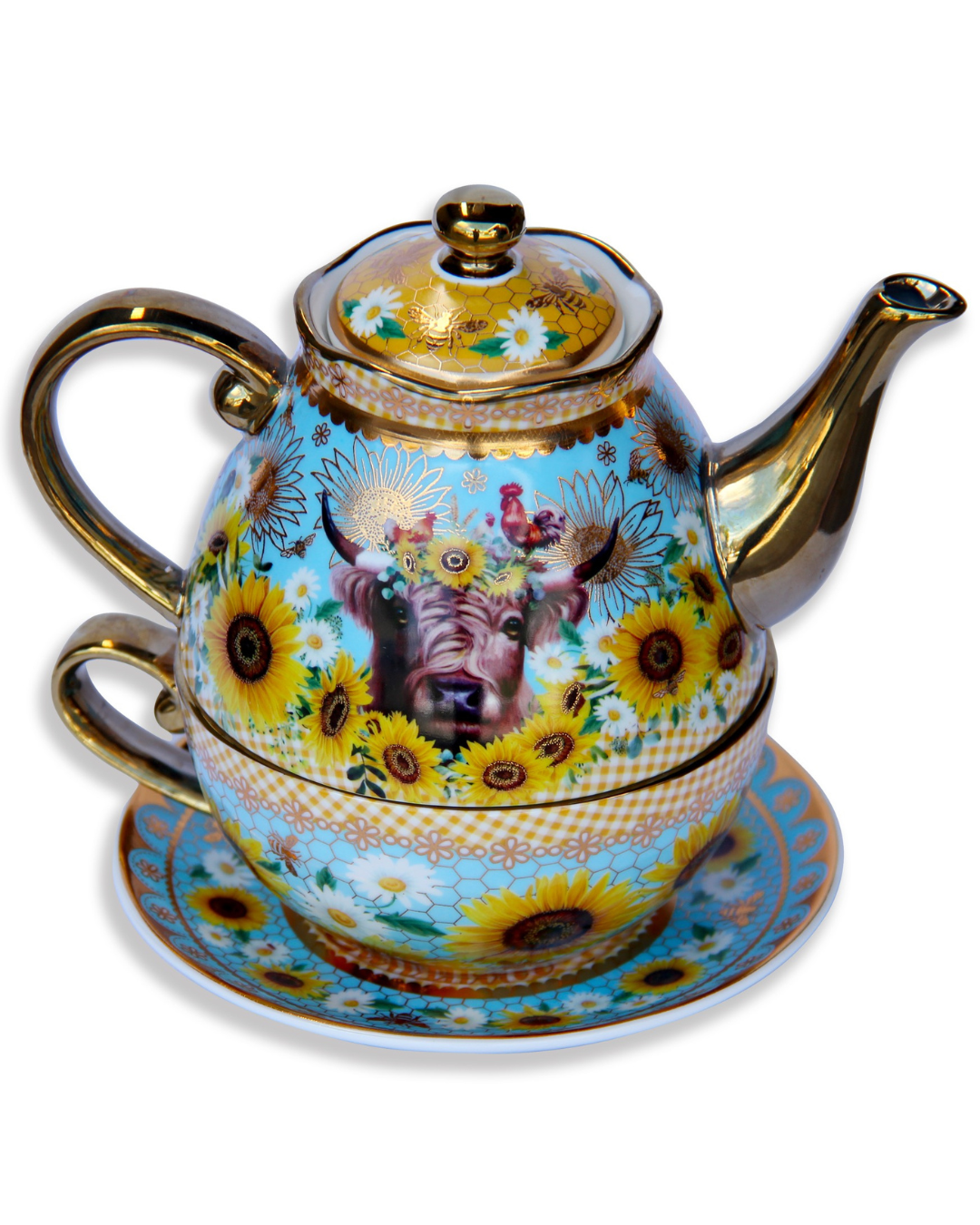 Ceramic Tea For One Set - Country Collection