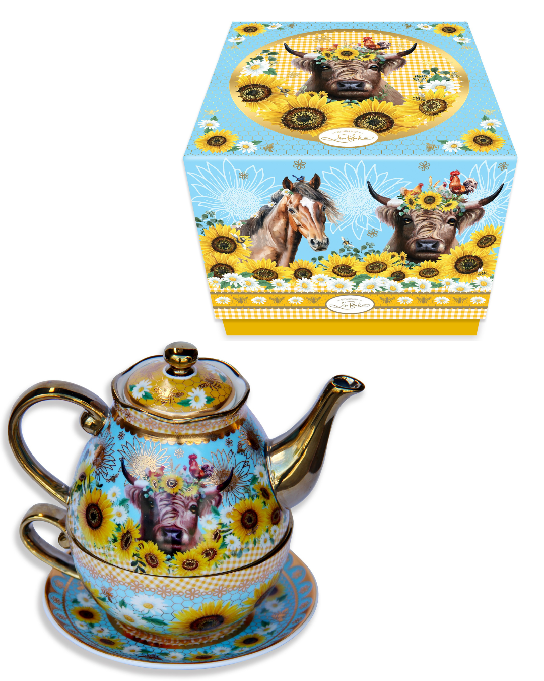 Ceramic Tea For One Set - Country Collection