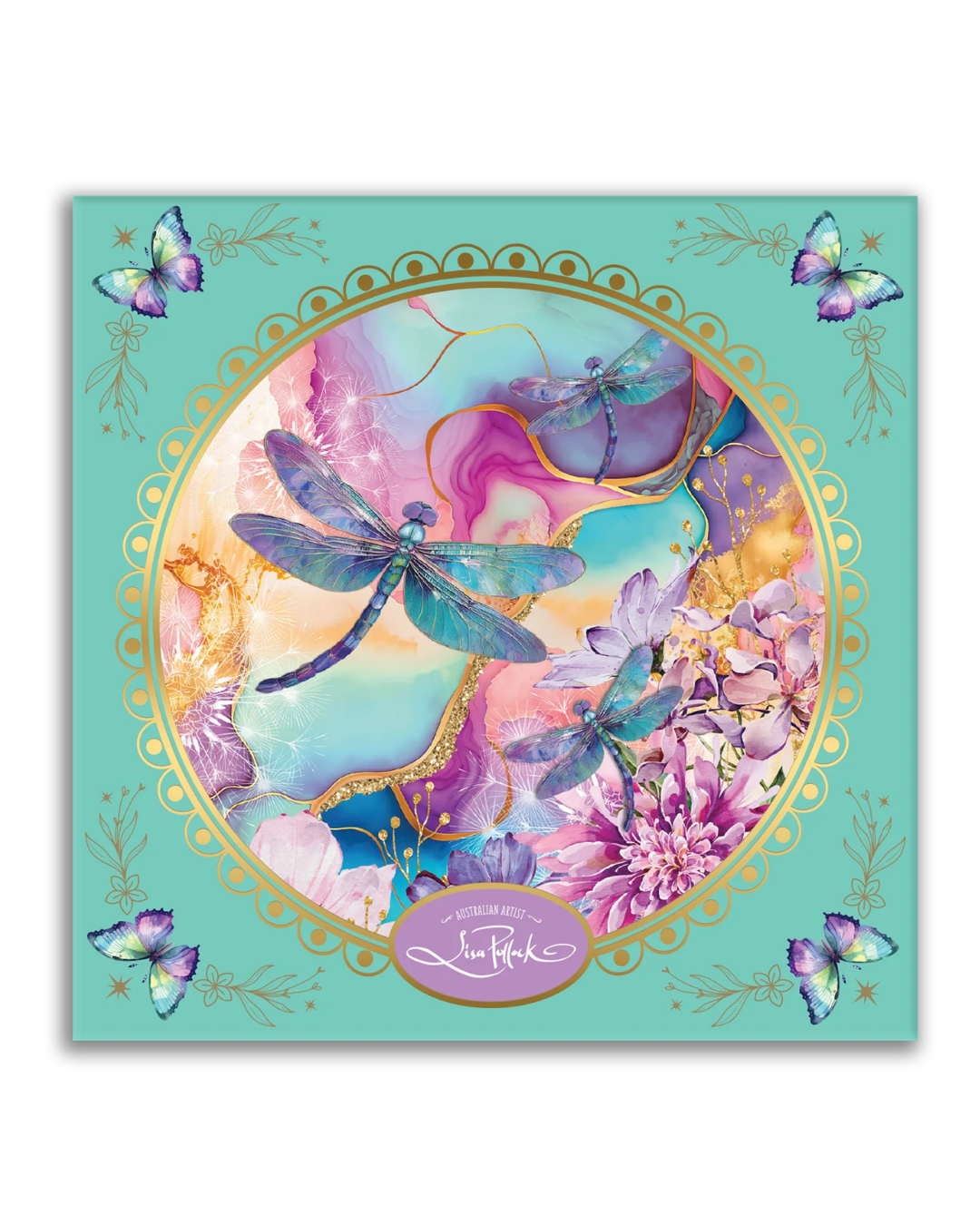 Playful Dragonflies - Ceramic Trinket Dish