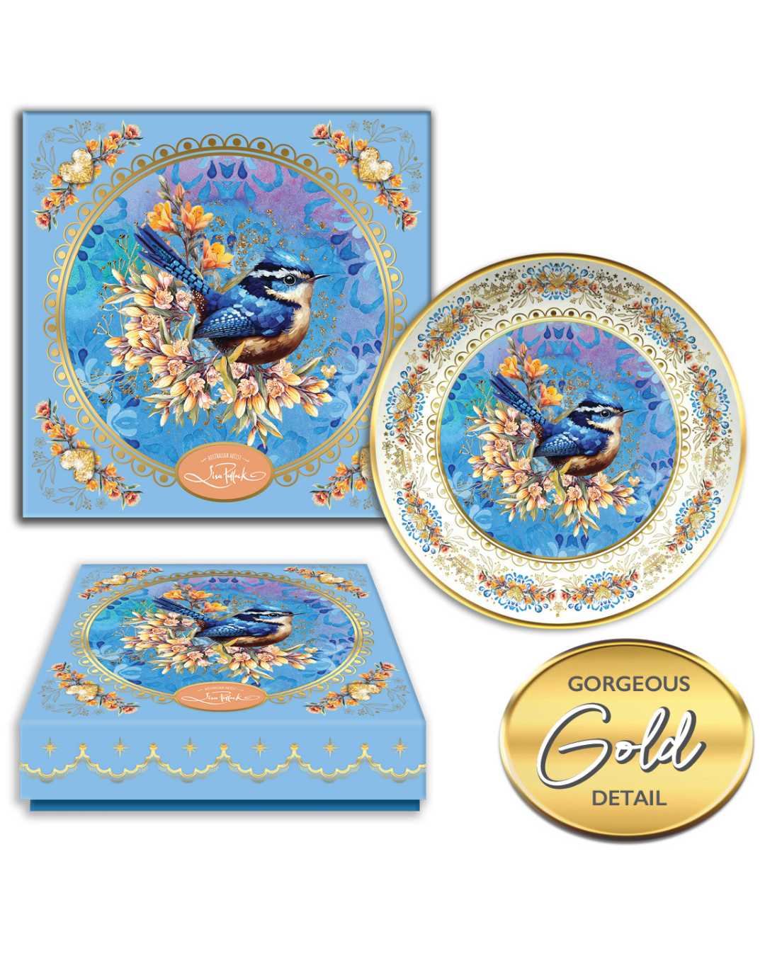 Royal Wrens - Ceramic Trinket Dish