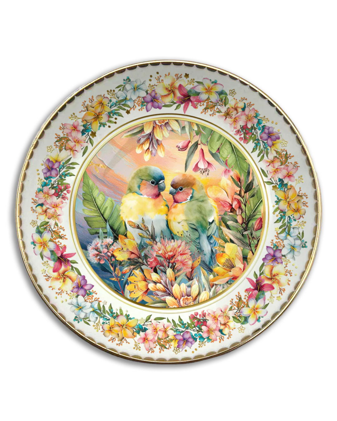 Paradise Love Birds - Ceramic Trinket Dish