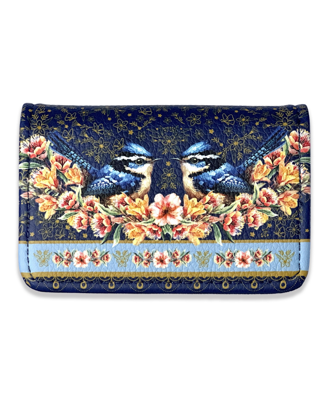 Blue Wrens - PU Card Wallet